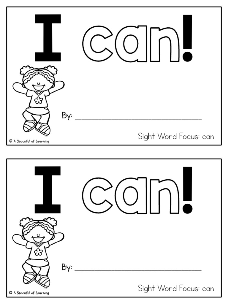 Sight Word Focus: Can: A Spoonful of Learning | PDF | Foreign Language ...
