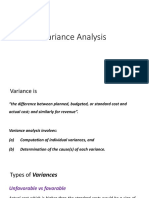 Variance Analysis