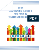 Module in Ed 107-Assessment in Learning Ii (Chapter 3)