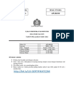 Soal Ujian Sertifikat Komputer