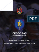 Manual de Usuario Plataforma CEDOC 360 para Educación