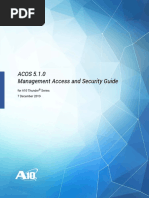 ACOS 5.1.0 Management Access and Security Guide: For A10 Thunder Series 7 December 2019