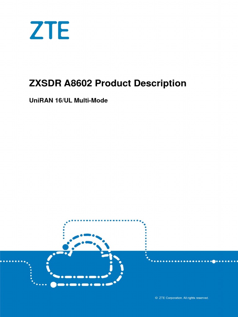 ZXSDR A8602 Product Description (RRU Imacro) | PDF | Antenna