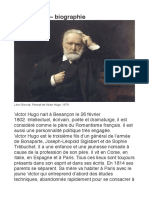 Victor Hugo biographie sur le net