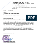 Surat Penjemputan Prakerin Bank Jatim Kraksaan - Tanjung