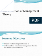 Evolution of Management Theory