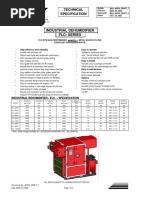 Industrial Dehumidifier Flc-Series: Technical Specification