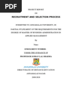 Download Project on Recruitment and Selection Process by Royal Projects SN50673202 doc pdf