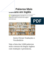 3000 Palavras Mais Comuns em Inglês