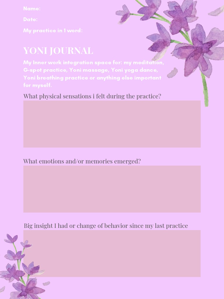 Yoni Journal 1 | PDF | Career & Growth | Self-Improvement