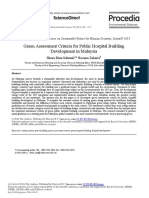 Green Assessment Criteria For Public Hospital Building Development in Malaysia