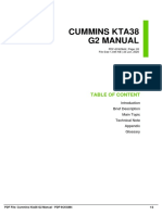 Cummins Kta38 G2 Manual: Table of Content