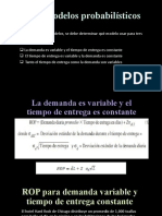 ROP para Demanda Variable y Tiempo de Entrega Constante