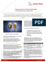 Viscosity Measurement For High Quality Beer