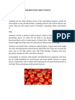 Research Study About Tomato