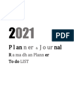 2021 Book Planner