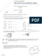 Unit #1 Square Roots & Surface Area