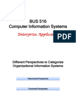 BUS 516 - Chapter 9 - Enterprise Applications