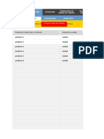 Cotizacion y Compra en Excel DEMO