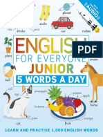 English For Everyone Junior 5 Words A Day - 2021, 240p
