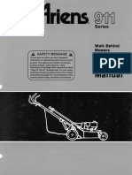 Arien Lawnmower Parts Manual PM-11-85