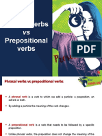 Phrasal Verbs Vs Prepositional Verbs