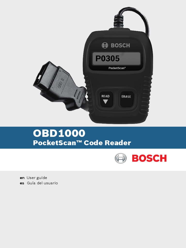 Bosch Pocket Scan Obd1000 Manual Bilingual-Codes | PDF | Fuel Injection ...