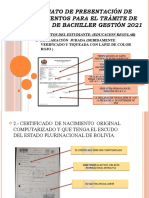 Diplomas de Bachiller 2020 - Formato de Presentación de Documentos