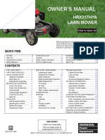 Honda Mower HRX217 Owners Manual