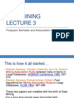 DATA MINING LECTURE 3 FREQUENT ITEMSETS