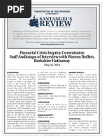 Download Transcript of Warren Buffett Interview With FCIC by Santangels Review SN50676366 doc pdf