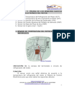 Prueba de Sensores de Un Sistema de Control Electrónico