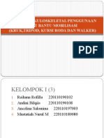 Praktikum13 - Kel Tutor I (3) - PENGGUNAAN ALAT BANTU MOBILISASI (KRUK, TRIPOD, KURSI RODA DAN WALKER)