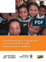 Orientaciones Para La Apropiacion Del Decreto 4790