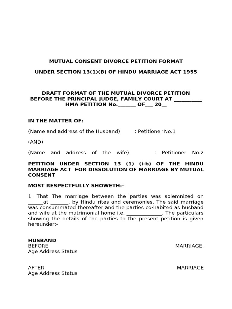 divorce-mutual-consent-draft-pdf-divorce-marriage