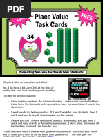 Place Value Task Cards: Promoting Success For You & Your Students!