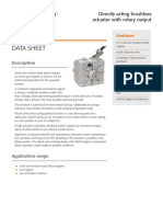 Data Sheet: Directly Acting Brushless Actuator With Rotary Output