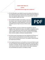 Cristian López Yepes 11 PP Ética Que Pasos Estás Dando Hacia El Logro de Tus Objetivos? 5 Ideas 1