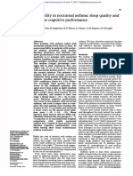 Morbidity Daytime Performance: in Nocturnal Asthma: Sleep Quality and Cognitive