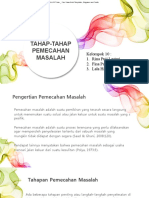 Tahap-Tahap Pemecahan Masalah