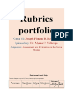 Rubrics Portfolio