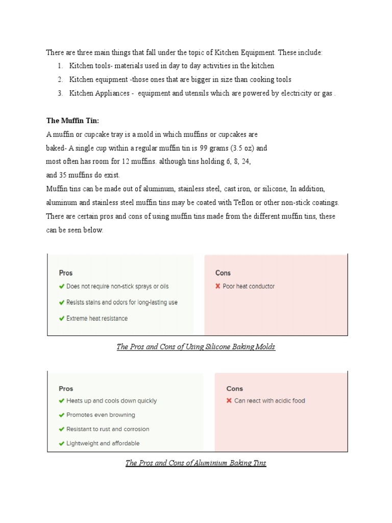 The Muffin Tin The Pros and Cons of Using Silicone Baking Molds PDF