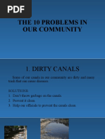 The 10 Problems in Our Community