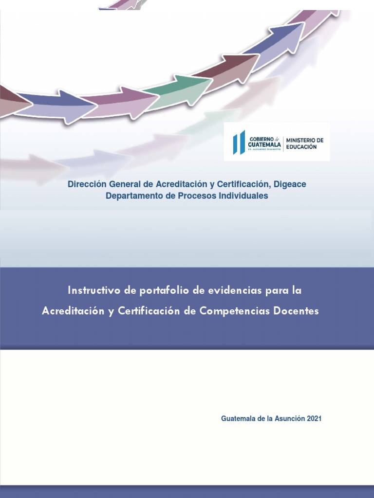 Instructivo para Portafolio Docente | PDF | Maestros | Evaluación