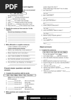 Grammar Unit 2: Present Simple: Affirmative and Negative