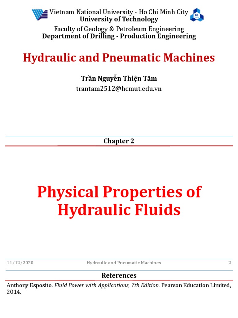 Hydraulic Fluid Properties Explained | PDF | Pressure | Viscosity