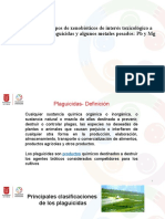 Principales Grupos de Xenobióticos de Interés Toxicológico A Nivel Laboral Plaguicidas y Algunos Metales Pesados Plomo y Mercurio