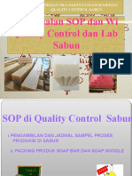 Pelatihan Pemahaman WI Dan SOP QC Dan Lab Sabun