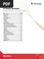 IEC Contactor Specifications: Technical Data