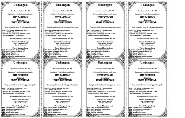 Undangan Kopi U. Solihin | PDF